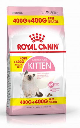 Royal Canin Kitten 36, 0,4+0,4кг для котят до от 4 до 12 месяцев
