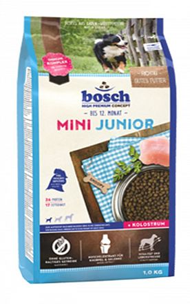 Bosch Mini Junior сухой корм для щенков мелких пород (Домашняя птица) Германия