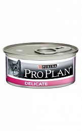 ProPlan Delicate консервы для кошек с проблемами пищеварения (ИНДЕЙКА)