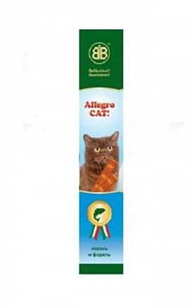 Лакомство для кошек Allegro Cat B&B (ЛОСОСЬ-ФОРЕЛЬ) 