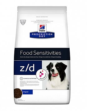 Hill's PD z/d Ultra Food Sensitivities  сухой корм для собак при острой пищевой аллергии 