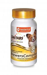 Unitabs BreversComplex Q10 витаминно-минеральный комплекс для мелких собак 