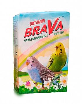 Корм Brava  для волнистых попугаев (ВИТАМИН)