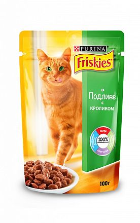 Friskies пауч для кошек (КРОЛИК В ПОДЛИВЕ)