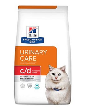 Hill's PD c/d Urinary Stress сухой корм профилактика МКБ при стрессе для кошек (РЫБА) 