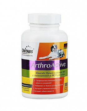 Витамины Unitabs Q10 для собак (при болезни суставов) 