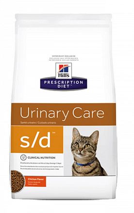 Hill's PD s/d Urinary Dissolution  сухой корм для растворения струвитных уролитов у кошек 