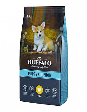Mr.Buffalo Puppy & Junior сухой корм для щенков и юниоров (КУРИЦА) 