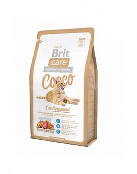 Brit Care Cat Cocco Gourmand сухой беззерновой корм для привередливых кошек