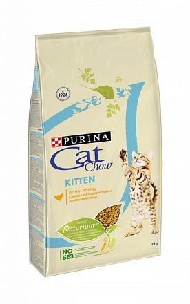 Cat Chow Kitten rich in poultry сухой корм для котят (ДОМАШНЯЯ ПТИЦА)