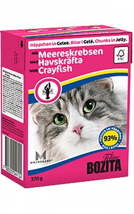 Bozita консервы для кошек (КУСОЧКИ В ЖЕЛЕ С ЛАНГУСТОМ)  ТЕТРА ПАК