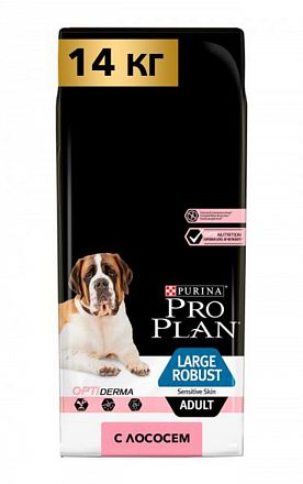 ProPlan Large Robust Adult сухой корм для собак крупных пород мощного телосложения (ЛОСОСЬ)