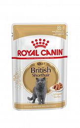 Royal Canin British Shorthair кусочки в соусе для кошек породы британская короткошерстная