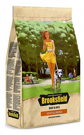 Brooksfield Adult Dog All Breeds  сухой корм для взрослых собак всех пород (ГОВЯДИНА-РИС)