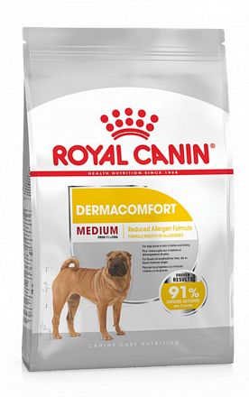 Royal Canin Medium Dermacomfort сухой корм для собак средних пород при раздражениях и зуде