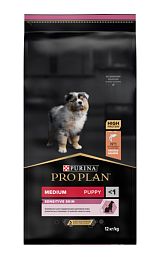 ProPlan Medium Puppy Sensitive сухой корм для щенков средних пород с чувствительной кожей (ЛОСОСЬ)