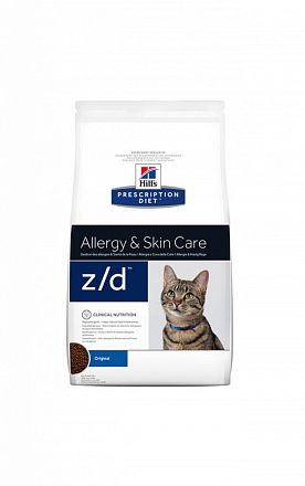 Hill's PD z/d Food Sensitivities сухой корм для кошек при пищевой аллергии 