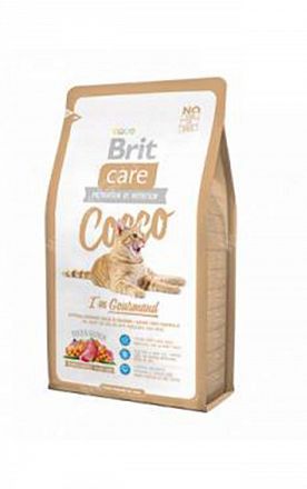 Brit Care Cat Cocco Gourmand сухой беззерновой корм для привередливых кошек