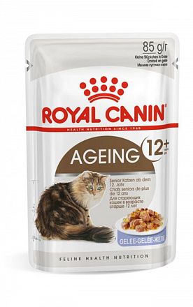 Royal Canin Ageing +12 Gelee мелкие кусочки в желе для взрослых кошек старше 12 лет