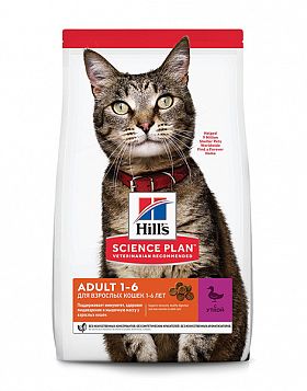 Hill's SP Optimal Care сухой корм ОПТИМАЛЬНЫЙ УХОД для кошек от 1 до 6 лет (УТКА)