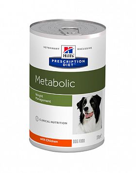 Hills PD Metabolic консервы для коррекции веса собак (КУРИЦА) 