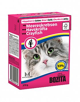 Bozita консервы для кошек (КУСОЧКИ В ЖЕЛЕ С ЛАНГУСТОМ)  ТЕТРА ПАК