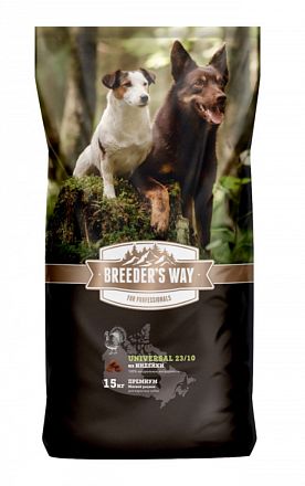 Зоогурман Breeders Way Universal сухой корм для взрослых собак (ИНДЕЙКА) 