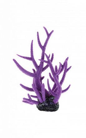 Аква декор BARBUS Пластиковый коралл фиолетовый 