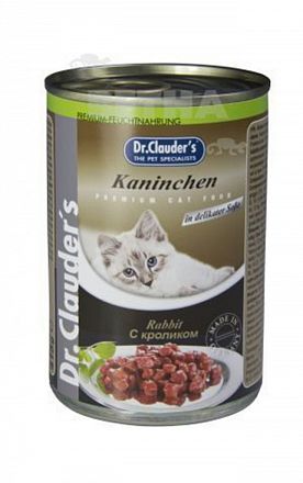 Dr.Clauder's консервы для кошек (КРОЛИК)