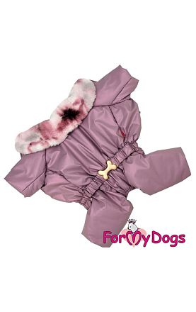 Комбинезон ForMyDogs пурпурный для девочек 
