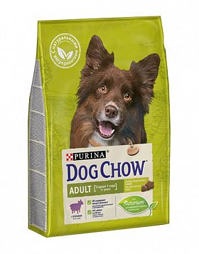 Dog Chow Adult 12+2кг в ПОДАРОК сухой корм для собак всех пород (ЯГНЕНОК)