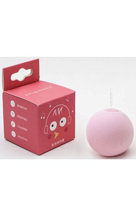 Игрушка для кошек PerseiLine Мячик интерактивный со звуком розовый