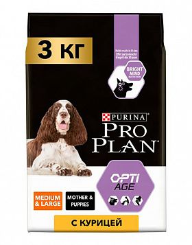 ProPlan Medium Adult 7+ сухой корм для взрослых собак средних пород старше 7 лет (КУРИЦА+РИС)