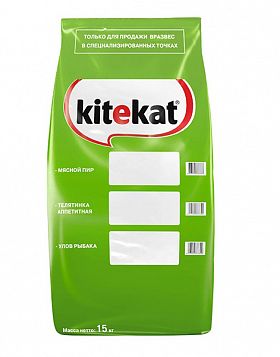 KiteKat сухой корм для взрослых кошек (МЯСНОЙ ПИР)