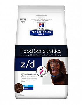 Hill's PD z/d Ultra Food Sensitivities Mini сухой корм для собак мелких пород при острой пищевой аллергии 