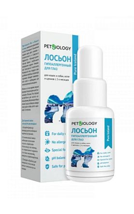Лосьон PetBiology для глаз собак очищающий гипоаллергенный 
