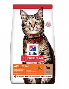 Hill's SP Optimal Care сухой корм ОПТИМАЛЬНЫЙ УХОД для кошек от 1 до 6 лет (ЯГНЕНОК) 
