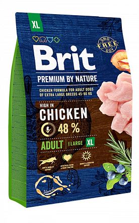 Brit Premium by Nature Dog Adult XL сухой корм для взрослых собак очень крупных пород 