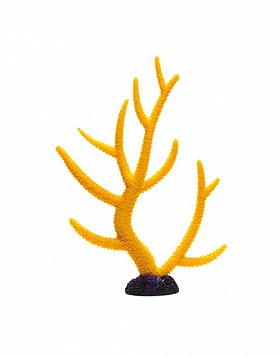 Аква декор Barbus Пластиковый коралл желтый Decor 260