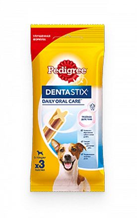 Лакомство для собак Pedigree DentaStix для чистки зубов мелких пород