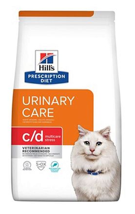 Hill's PD c/d Urinary Stress сухой корм профилактика МКБ при стрессе для кошек (РЫБА) 