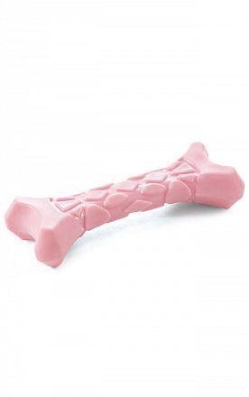 Игрушка для щенков Triol из термопластичной резины Косточка розовая 