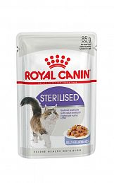 Royal Canin Sterilised Gelee мелкие кусочки в желе для стерилизованных кошек старше 1 года