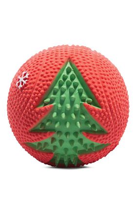 Игрушка для собак Triol New Year из латекса Мяч с ёлкой 