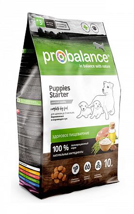 Probalance сухой корм для щенков до 3-х месяцев и собак в период беременности и лактации