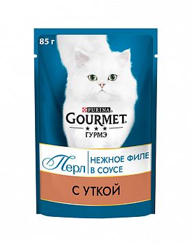 Gourmet Perle пауч для кошек (ФИЛЕ УТКИ В ПОДЛИВЕ)