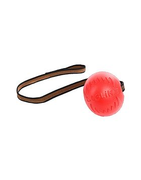 Игрушка для собак Doglike Мяч с лентой средний (Коралловый) 											