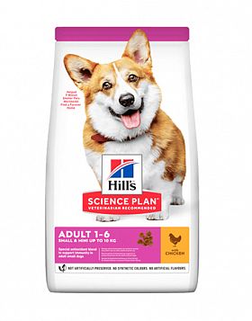 Hill's SP Small&Miniature Adult сухой корм для взрослых собак мелких пород (КУРИЦА) 