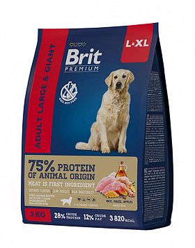 Brit Premium XL сухой корм для взрослых собак гигантских пород 
