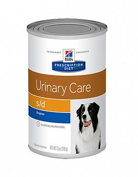 Hills PD s/d Urinary Care консервы для растворения струвитных уролитов у собак 